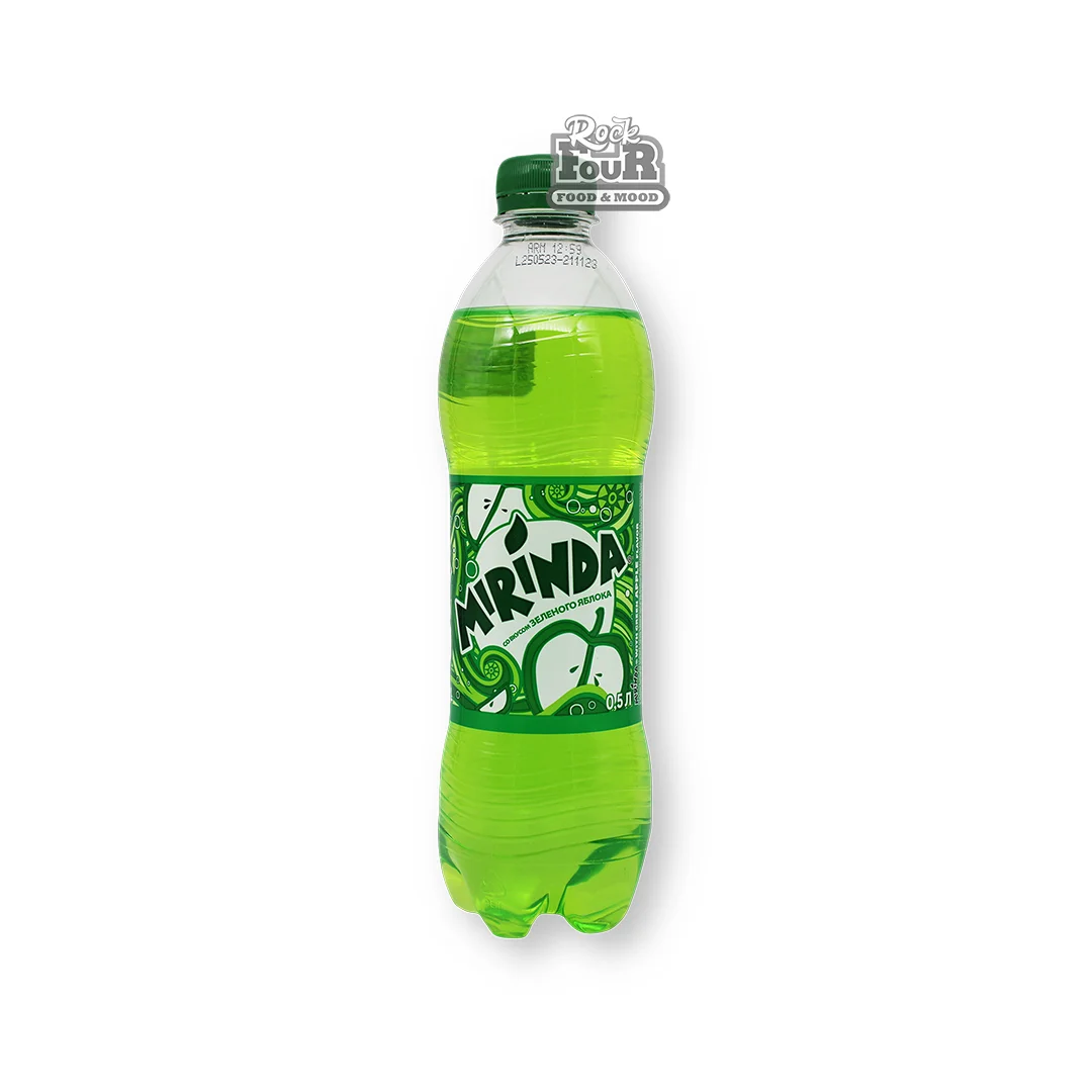 Carbonated drink with green apple flavor "Mirinda" 500ml
